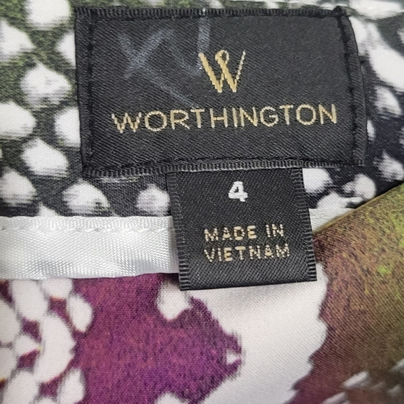 NWT Worthington Snake Skin Colorful Pencil Skirt Size 4 - Picture 5 of 6